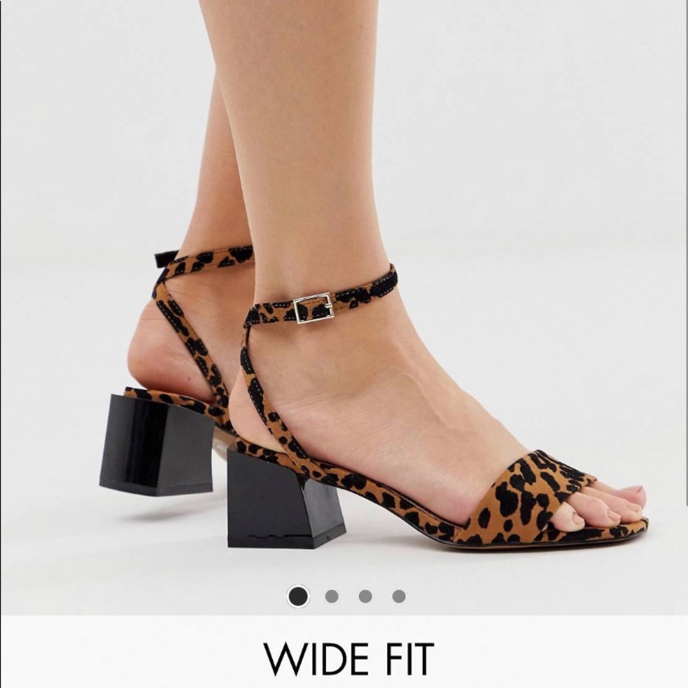 ASOS cheetah print sandals new never worn.